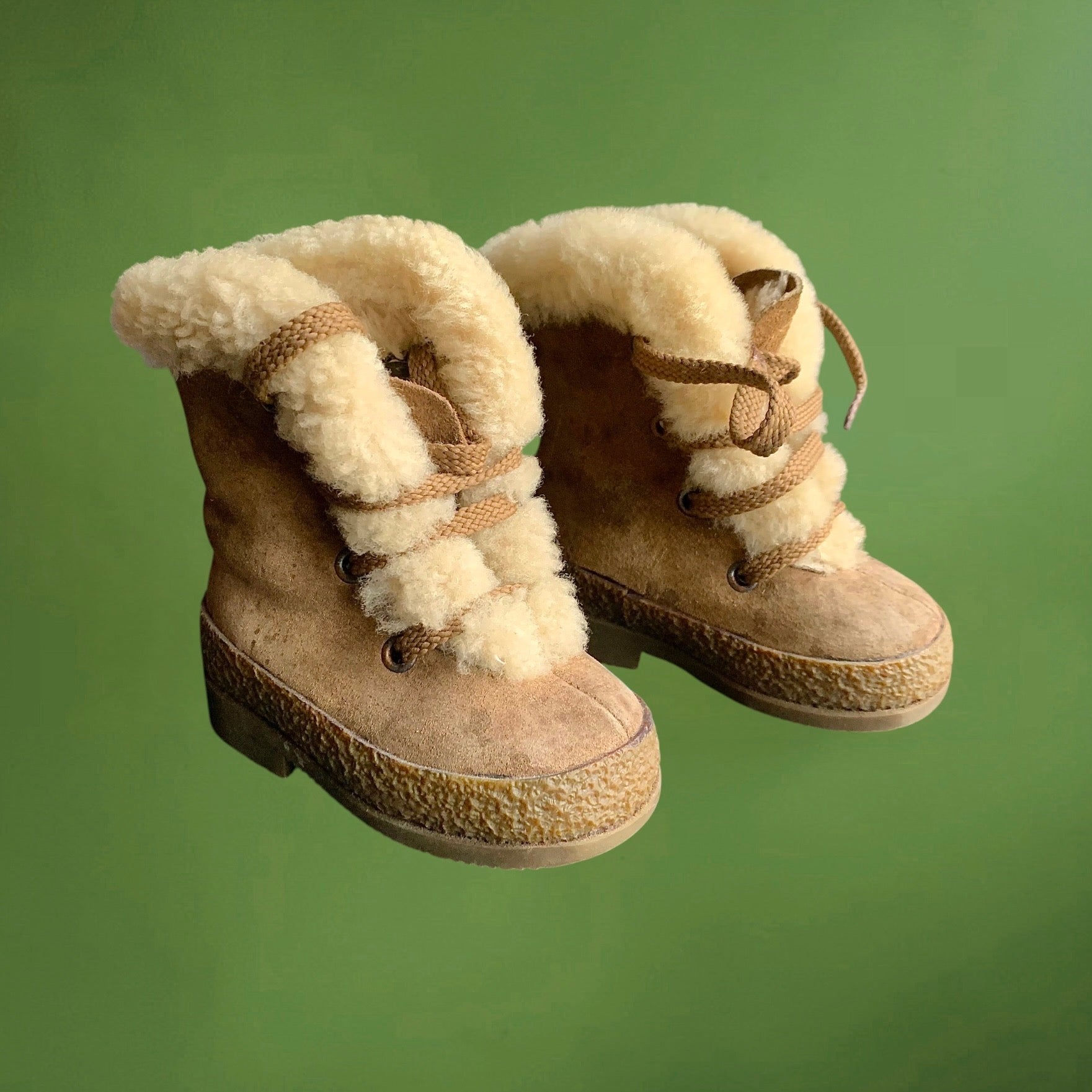 Bottines bébé Gallia en mouton retourné