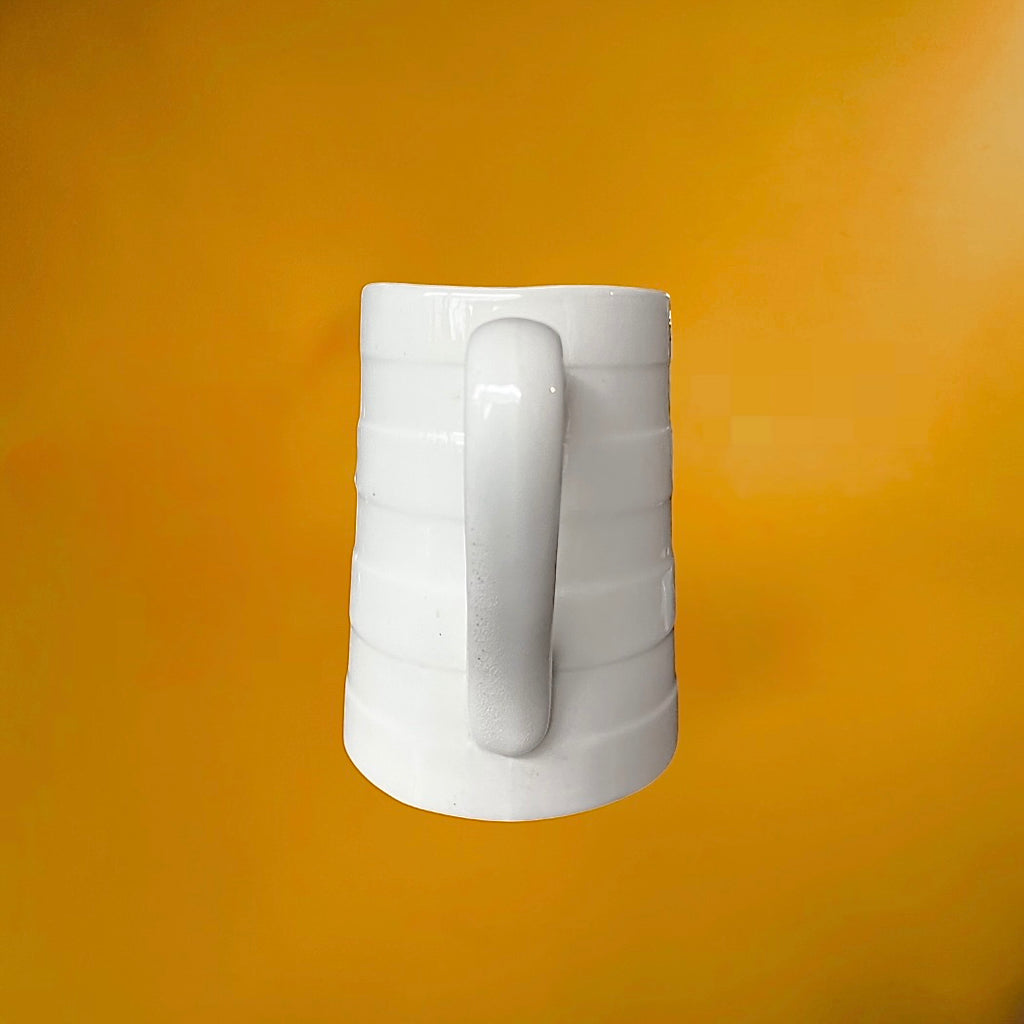 Pichet Doseur Boch La Louvière 2 Litres Céramique Blanche Années 50 60