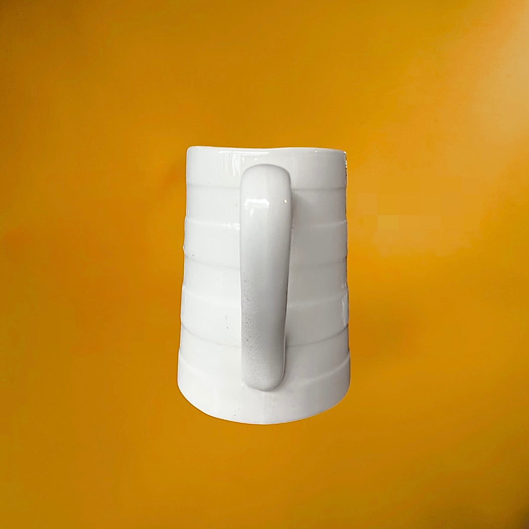Pichet Doseur Boch La Louvière 2 Litres Céramique Blanche Années 50 60
