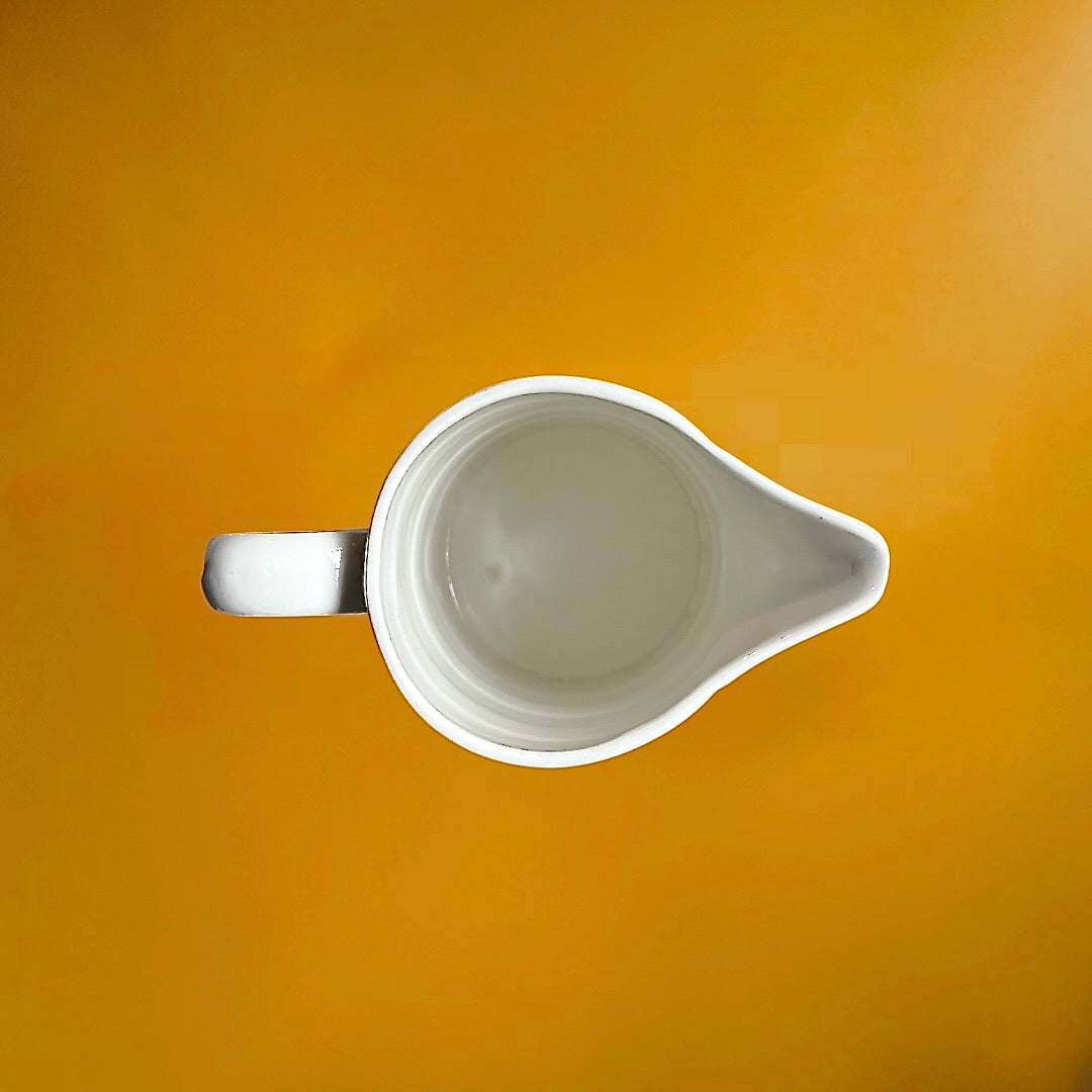 Pichet Doseur Boch La Louvière 2 Litres Céramique Blanche Années 50 60
