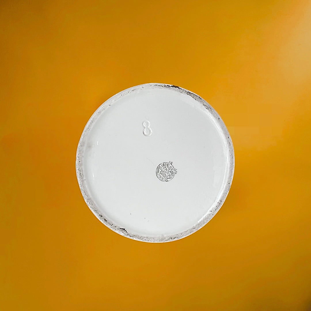 Pichet Doseur Boch La Louvière 2 Litres Céramique Blanche Années 50 60
