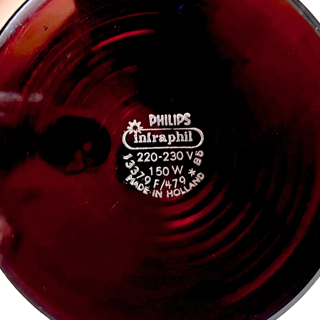 Lampe Infraphil Philips HP3609 Vintage Rouge et Blanc Boîte d’Origine – Années 60 70