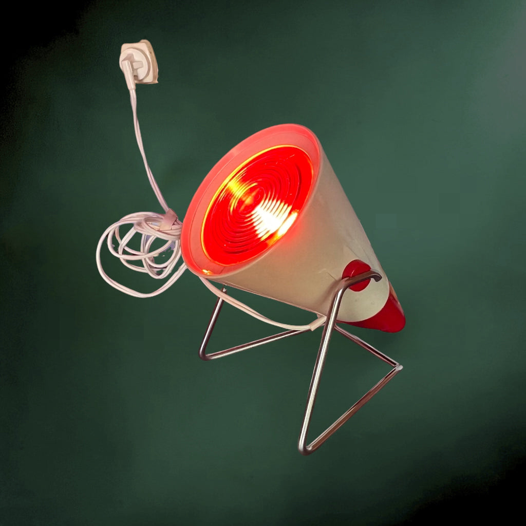 Lampe Infraphil Philips HP3609 Vintage Rouge et Blanc Boîte d’Origine – Années 60 70