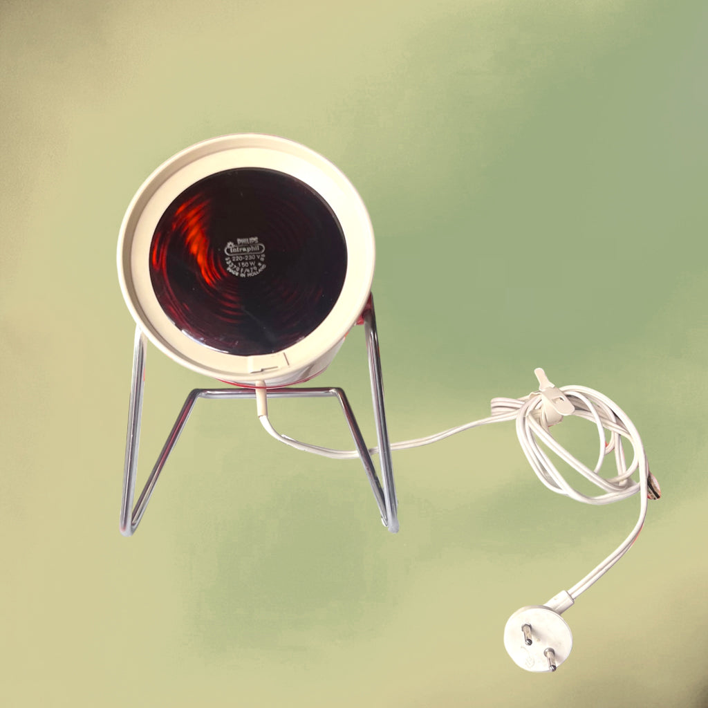 Lampe Infraphil Philips HP3609 Vintage Rouge et Blanc Boîte d’Origine – Années 60 70