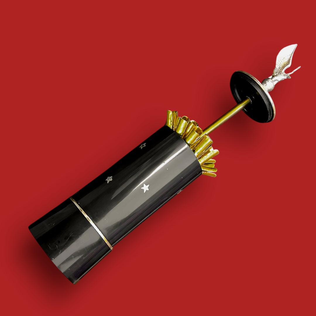 Porte-cigarettes musical vintage japonais – Déploiement en fleur – 18 emplacements – Années 70