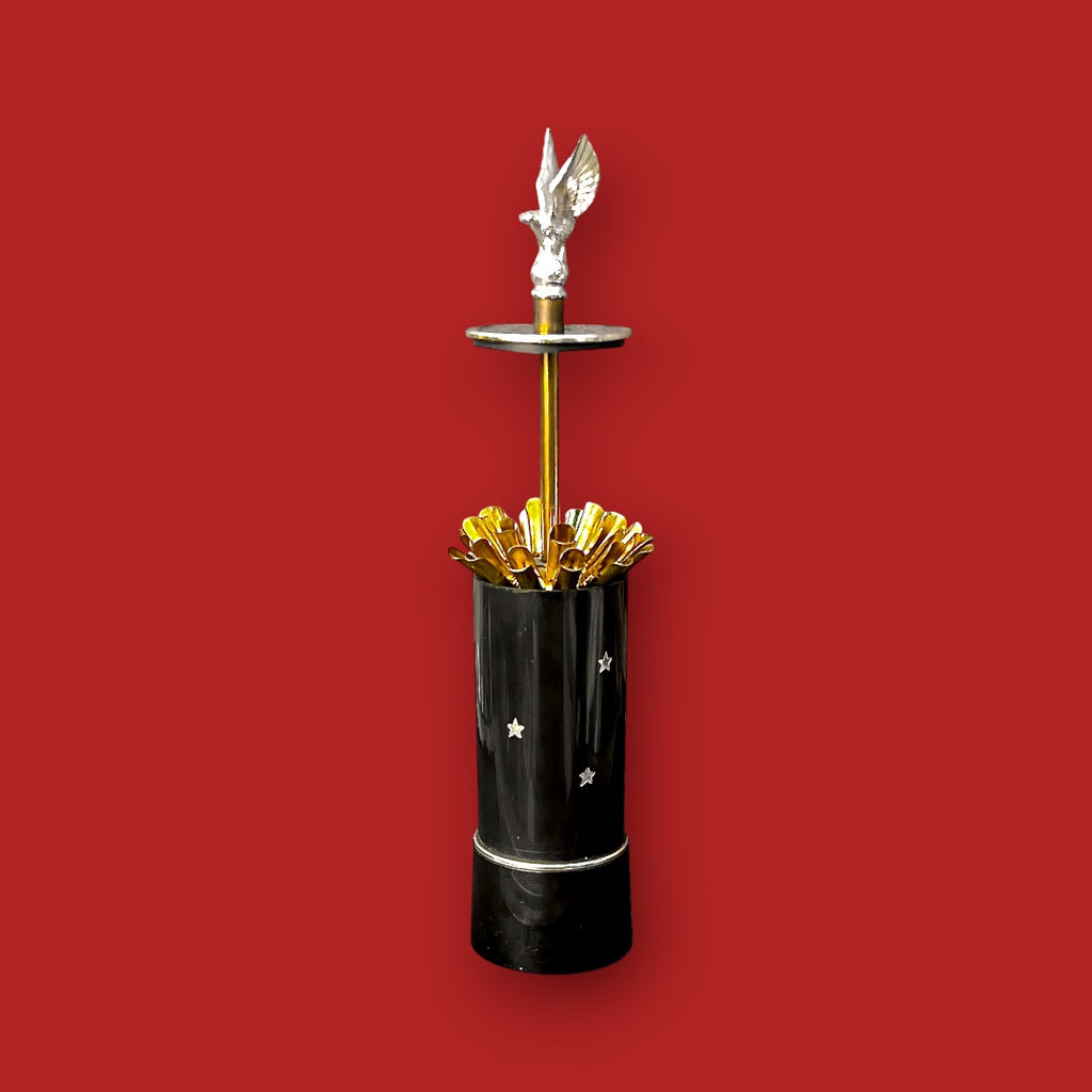 Porte-cigarettes musical vintage japonais – Déploiement en fleur – 18 emplacements – Années 70