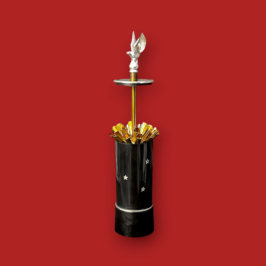 Porte-cigarettes musical vintage japonais – Déploiement en fleur – 18 emplacements – Années 70