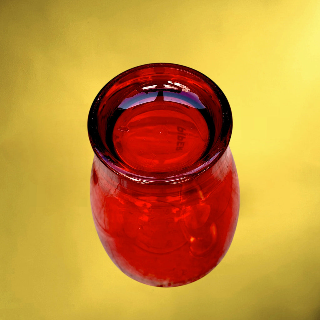 Seau à Champagne Piper-Heidsieck Vintage Acrylique Rouge Transparent Logo Doré -  Années  80 90