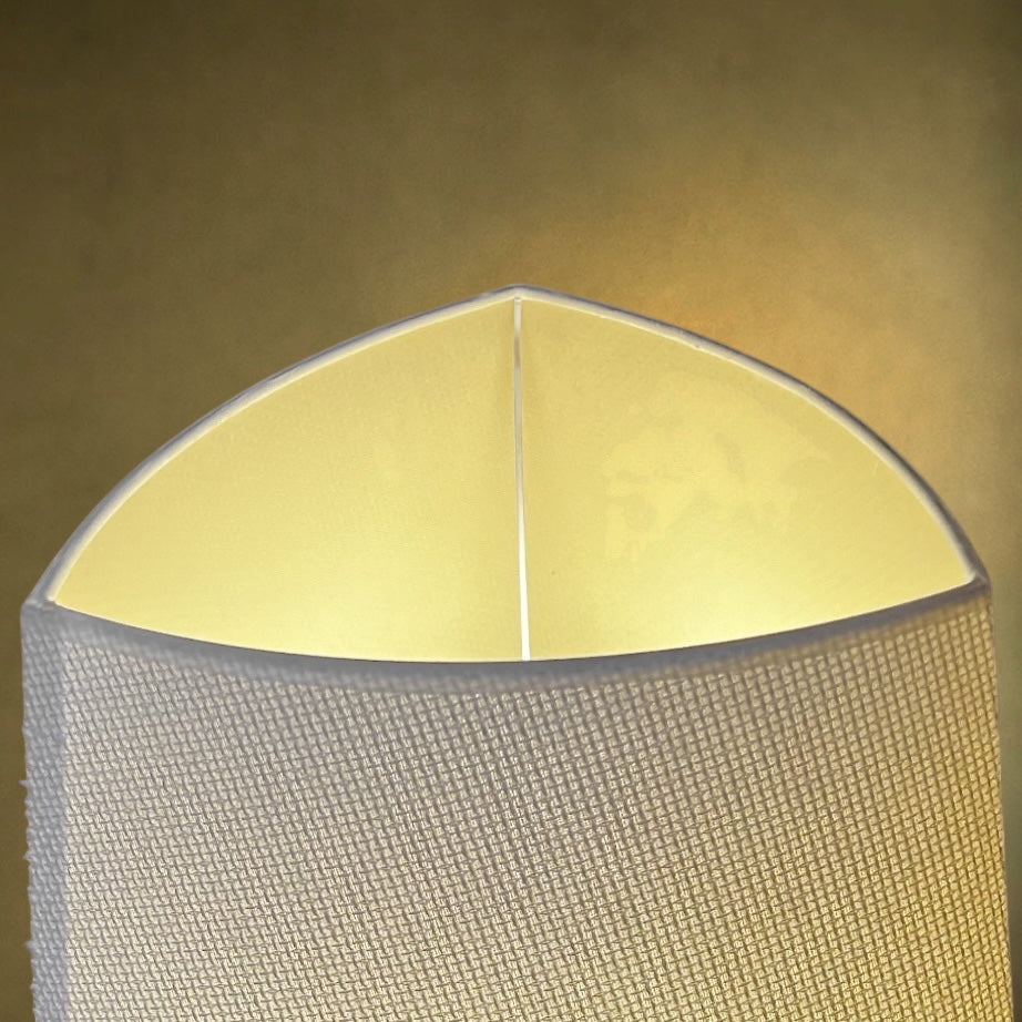 Lampe de Table en Laiton Doré et Base Onyx Clair - Années 70-80