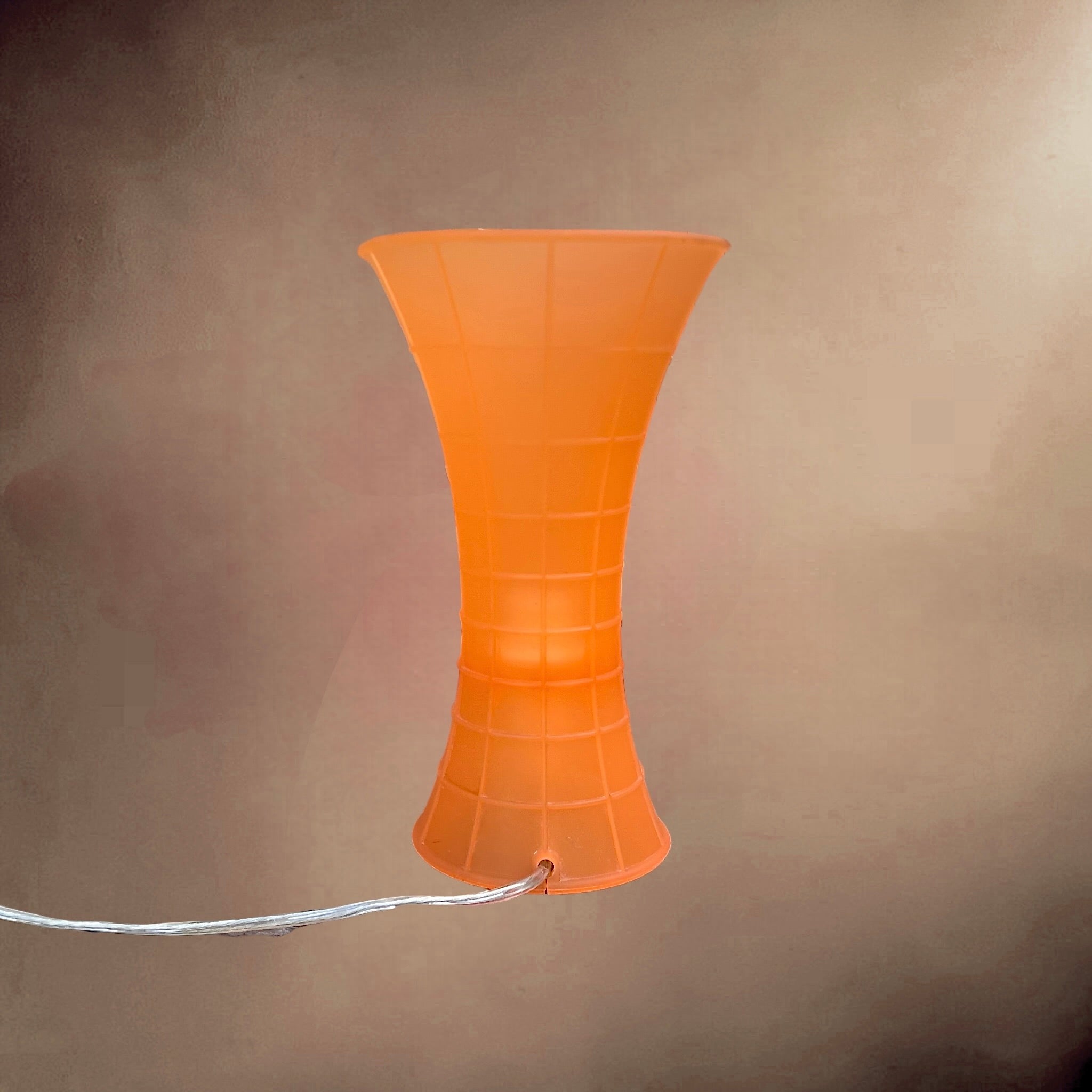 Lampe de Table Birzì D58 Luceplan Orange Silicone Souple – Design Fassina et Forcolini Italie 2004