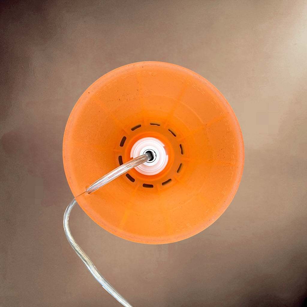 Lampe de Table Birzì D58 Luceplan Orange Silicone Souple – Design Fassina et Forcolini Italie 2004