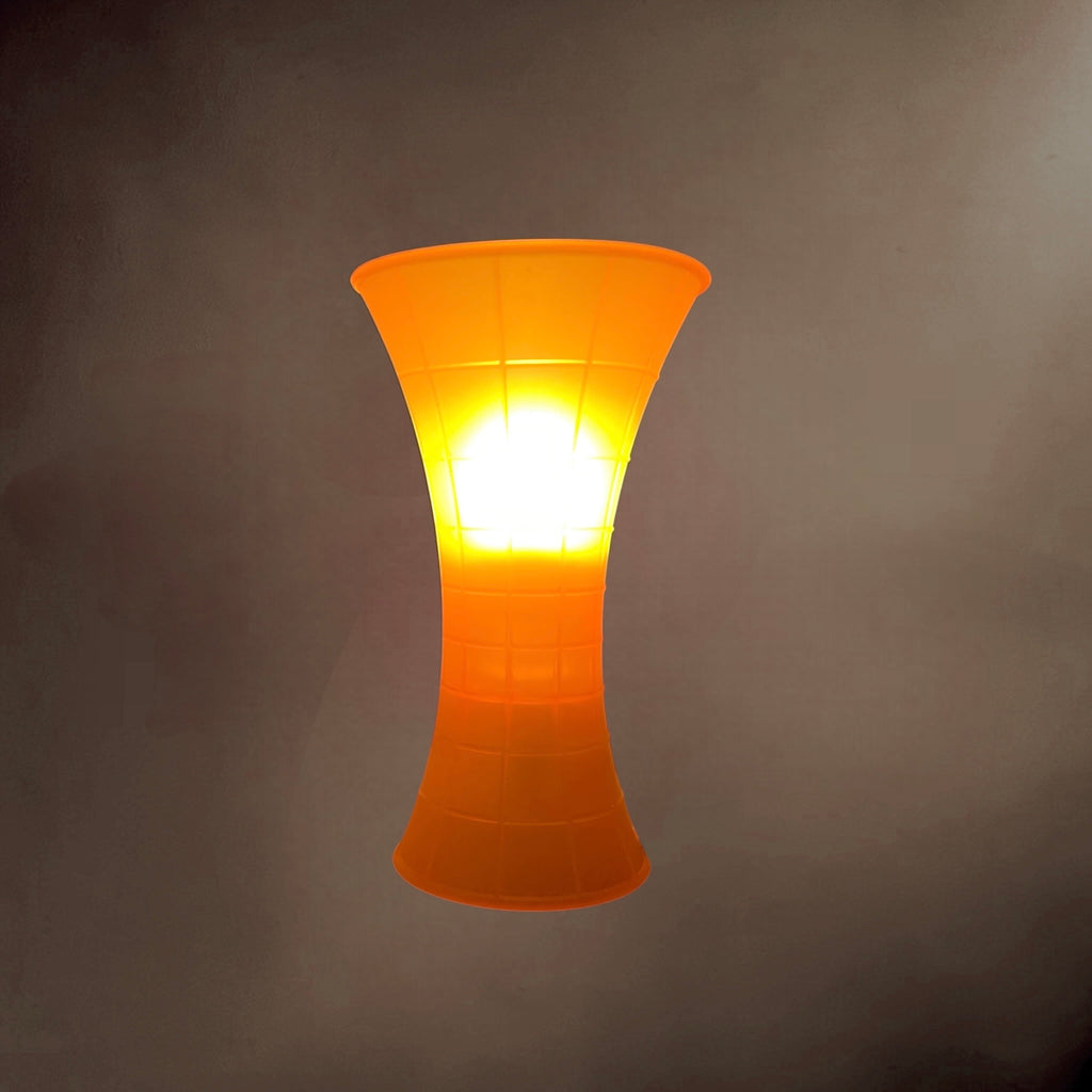 Lampe de Table Birzì D58 Luceplan Orange Silicone Souple – Design Fassina et Forcolini Italie 2004
