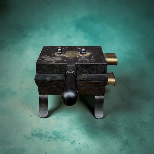Ancien gaufrier électrique Calowatt – fonte et Bakélite – années 1930-1940