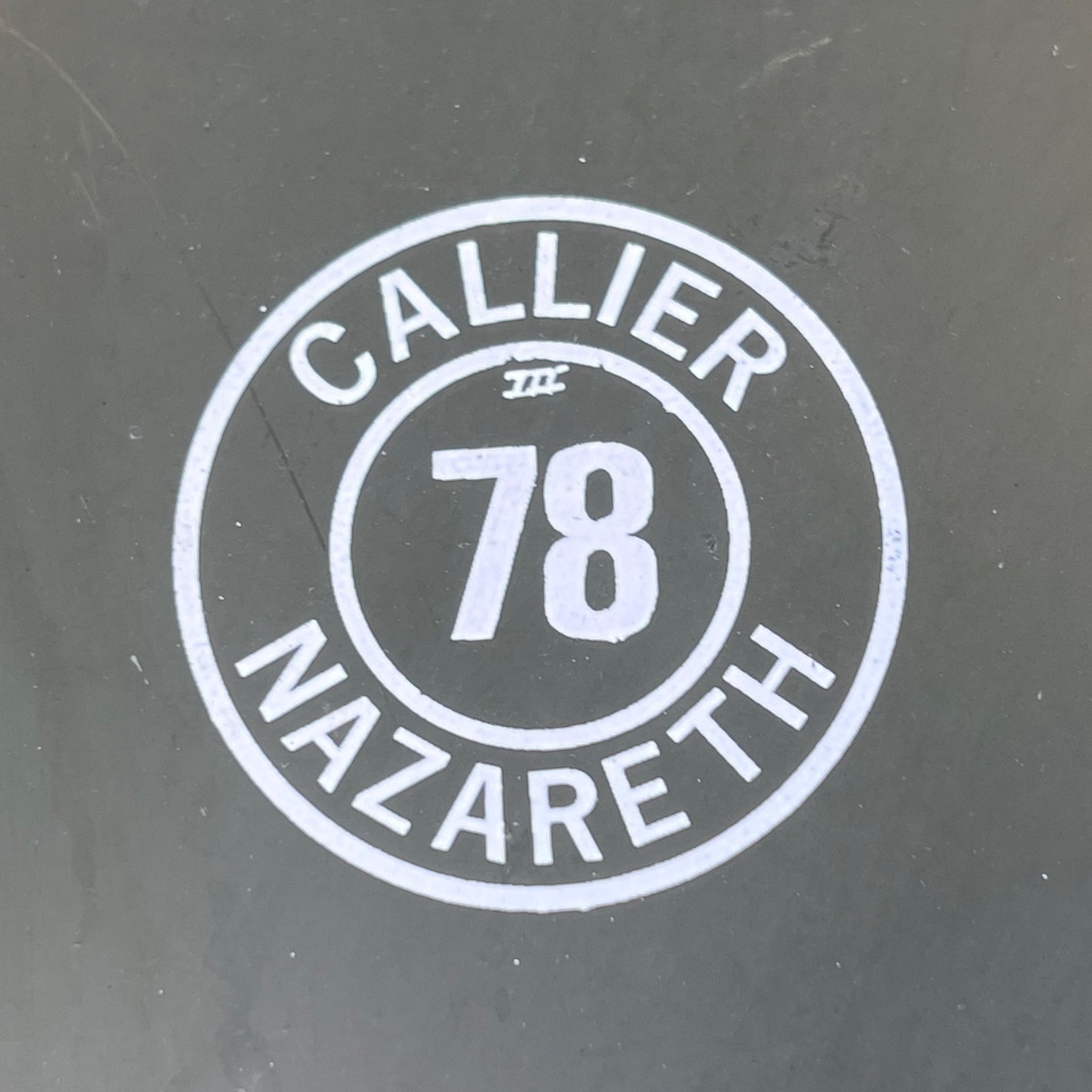 Panneau de Signalisation Routière Belge A43 Passage à Niveau Train – Callier Nazareth 1978