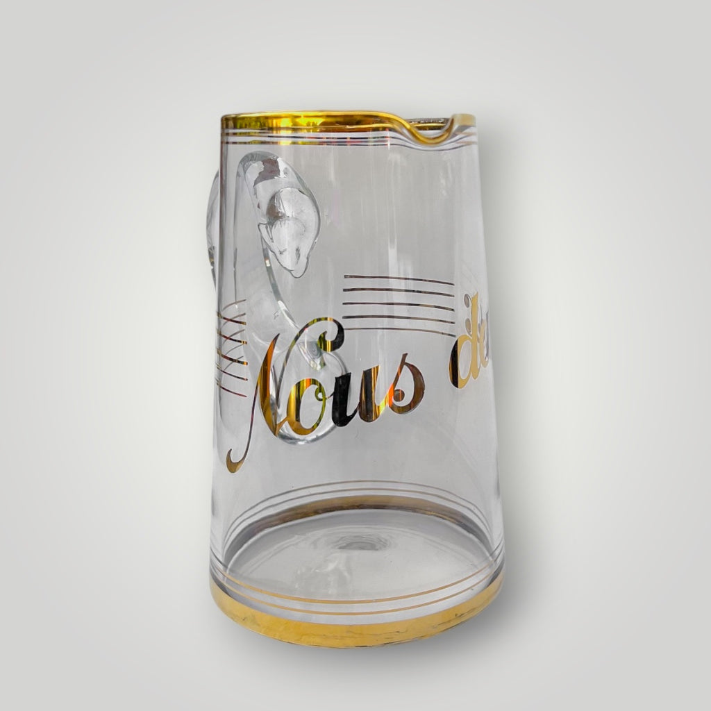 pichet-verre-nous-deux-dore-art-deco-annees30