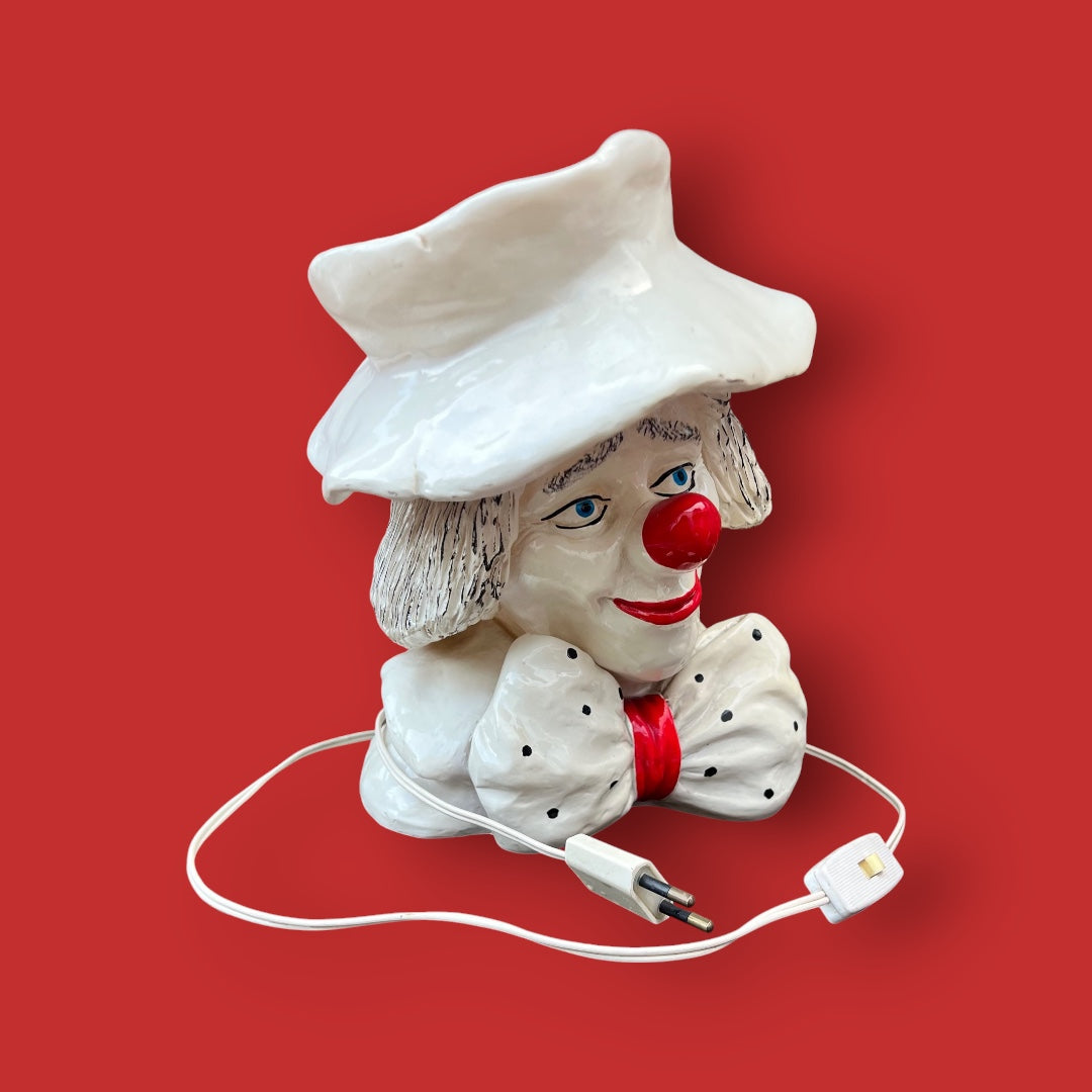 Lampe veilleuse clown signée LINOT – Années 60/70