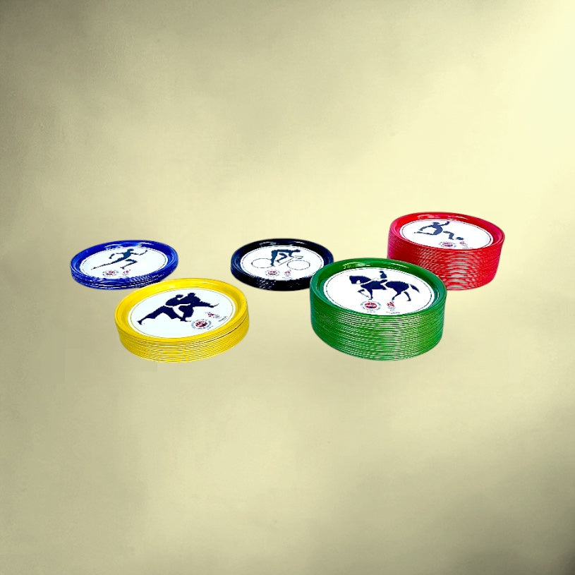 Lot de 78 Sous-Verres Coca-Cola Jeux Olympiques Atlanta 1996 Métal Émaillé Italie