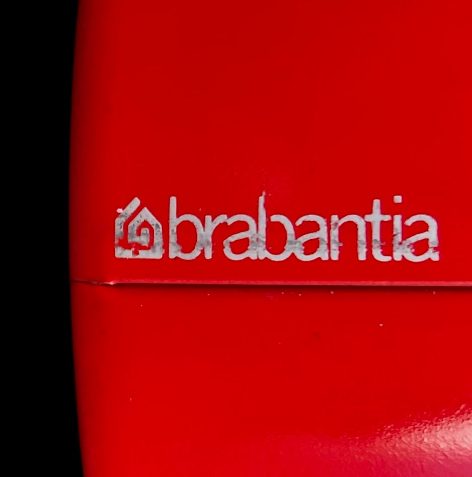 Lot de 5 pots Brabantia vintage rouges – boîtes de conservation métal – années 1970