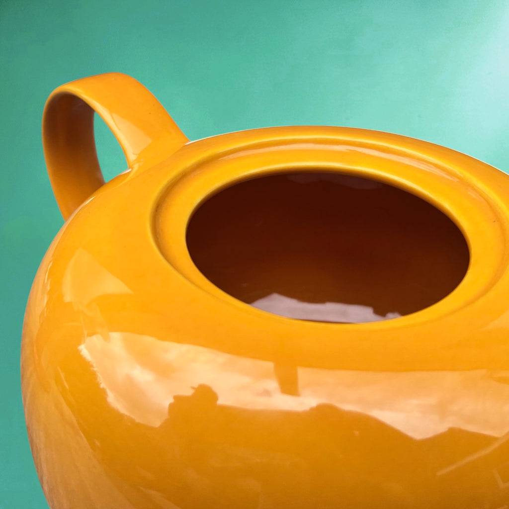 Théière Melitta Germany Heidelberg en Céramique Jaune Vif - Années 70