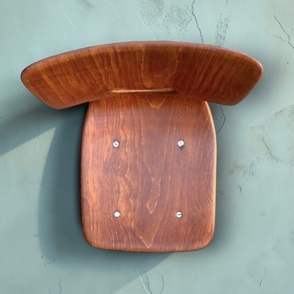 Chaise enfant vintage en bois moulé Pagholz – Smiley mini format