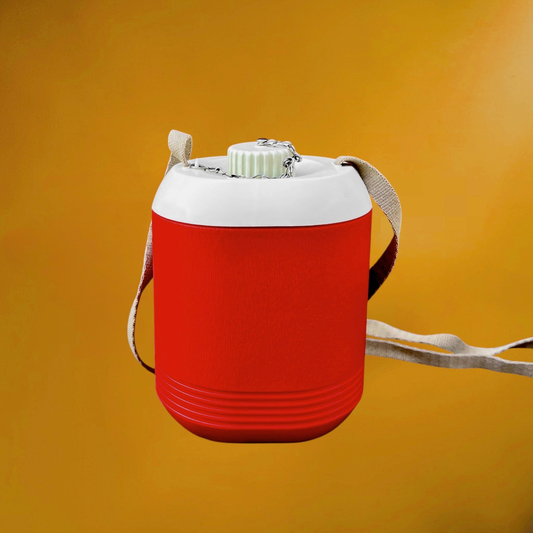 Gourde Isotherme Giostyle Rouge en Plastique - Années 70-80