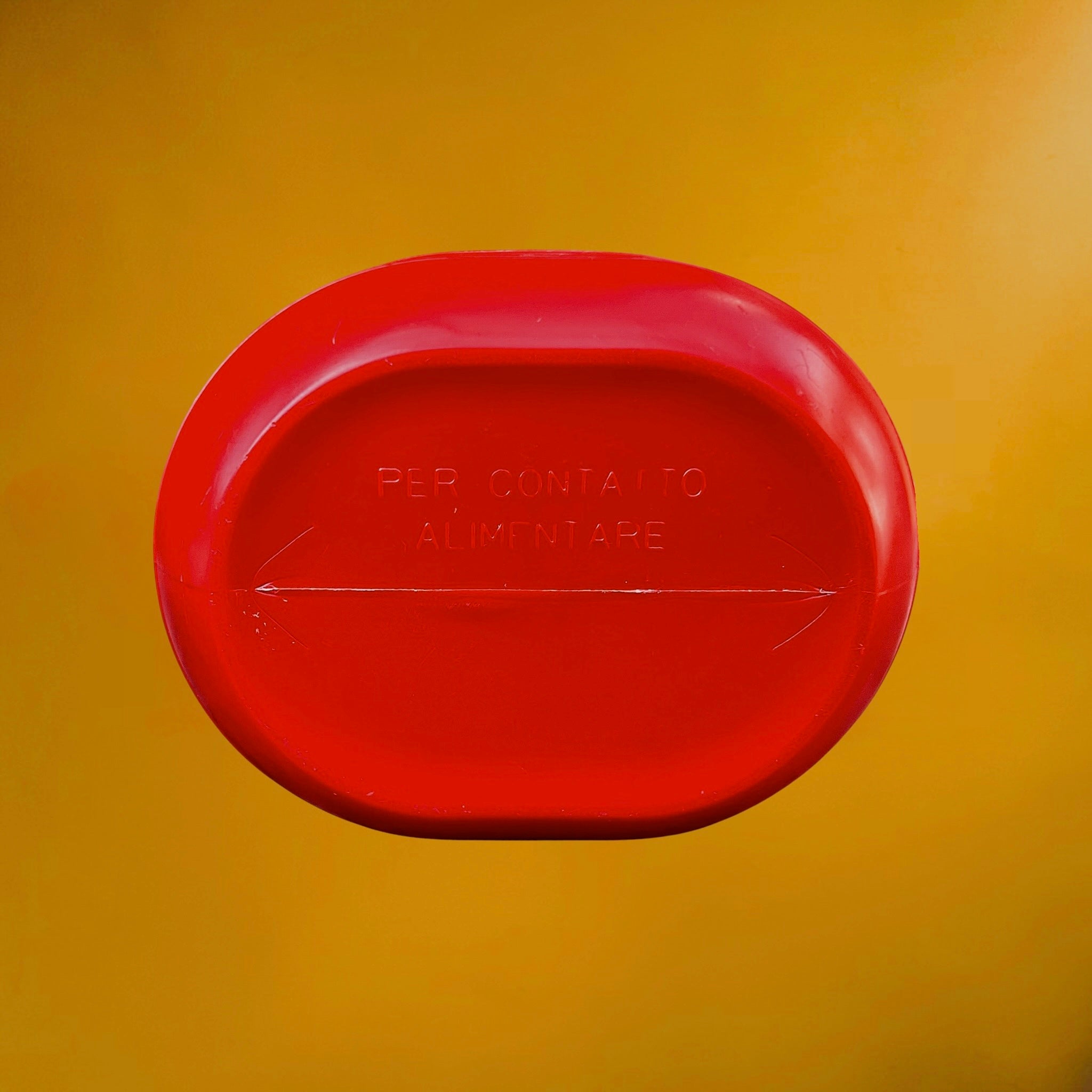 Gourde Isotherme Giostyle Rouge en Plastique - Années 70-80