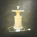 pied-lampe-ancien-albatre-colonne-annees70