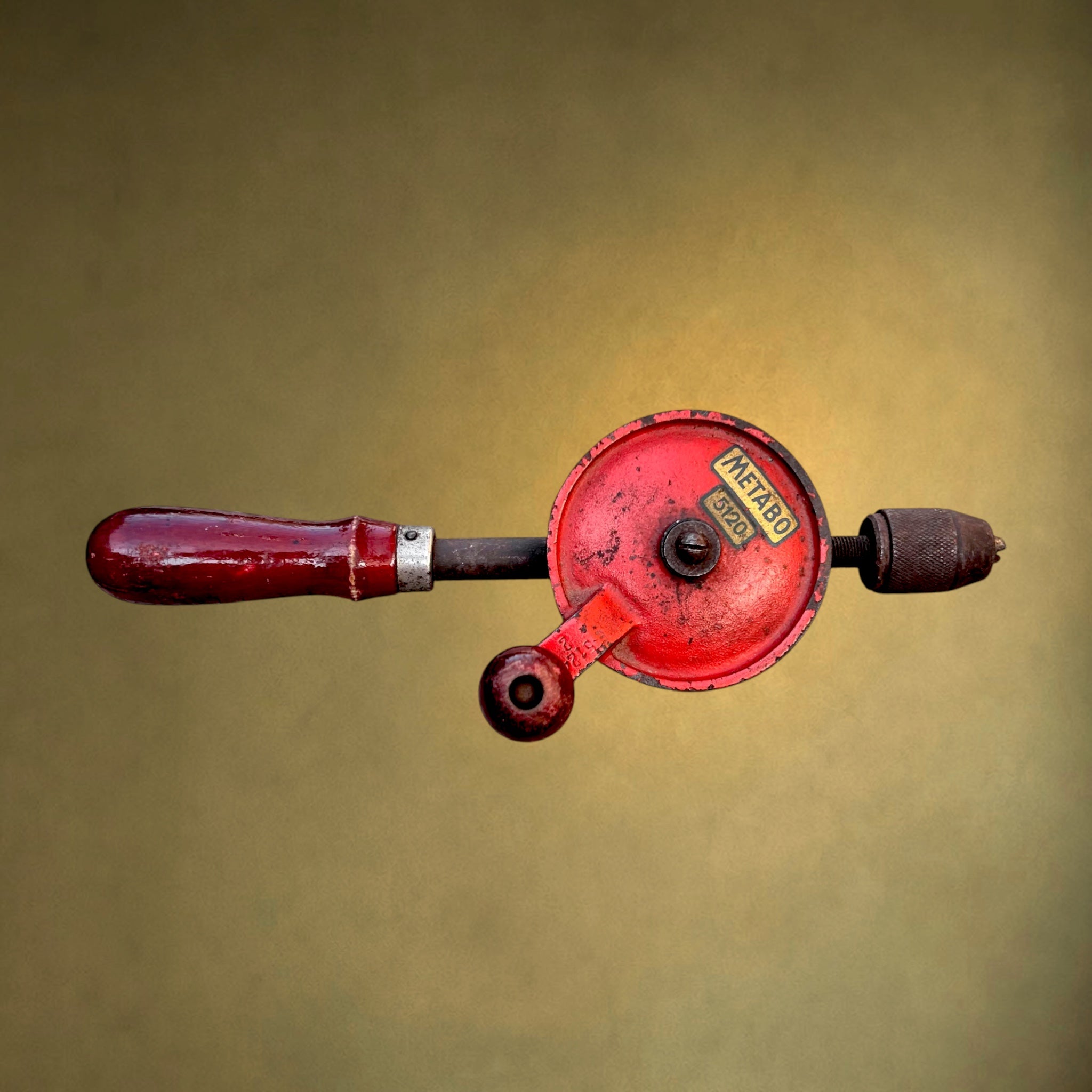 perceuse-manuelle-chignole-metabo-5120-metal-rouge-vintage