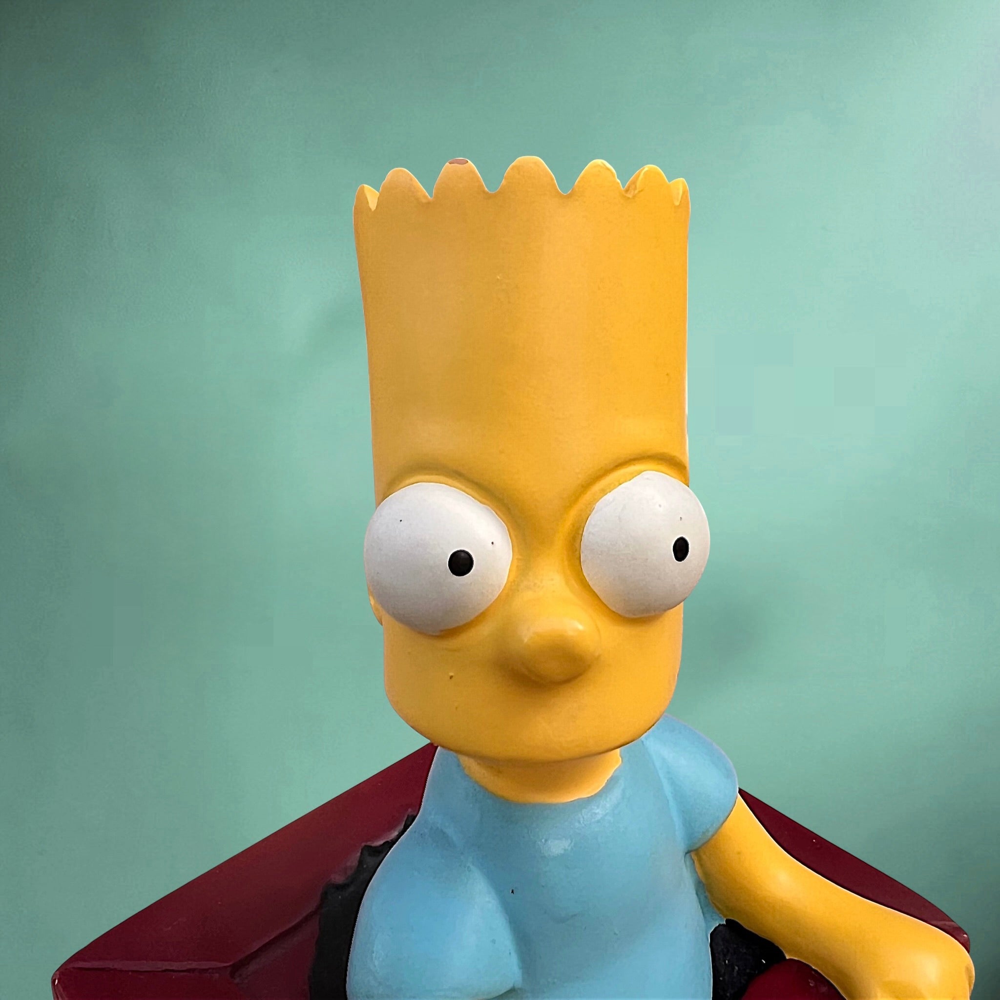 Tirelire Bart Simpson vintage 1997 Fox – figurine résine The Simpsons – objet pop culture années 90 – collection Matt Groening – tirelire cartoon rétro