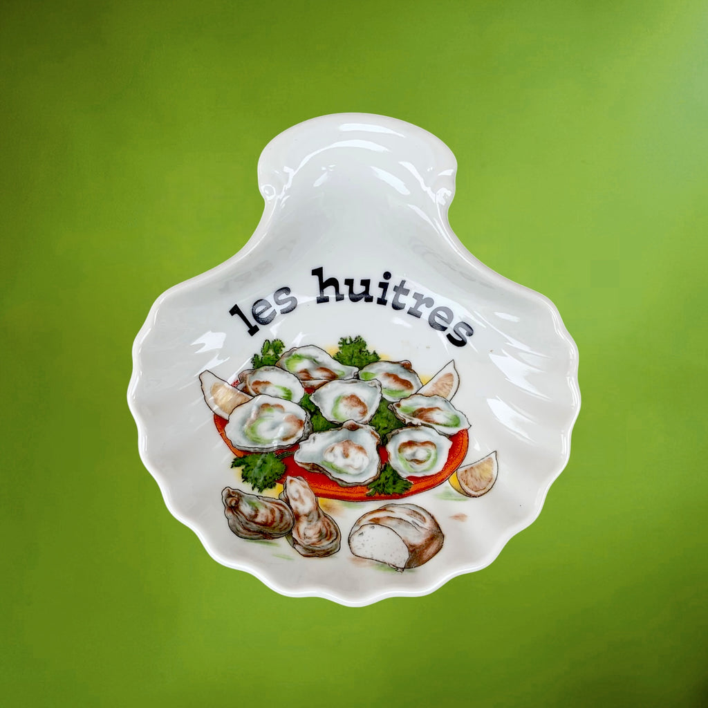 Six Coupelles Coquille en Porcelaine L’Arc-en-Ciel Décor Fruits de Mer – Années 90-2000