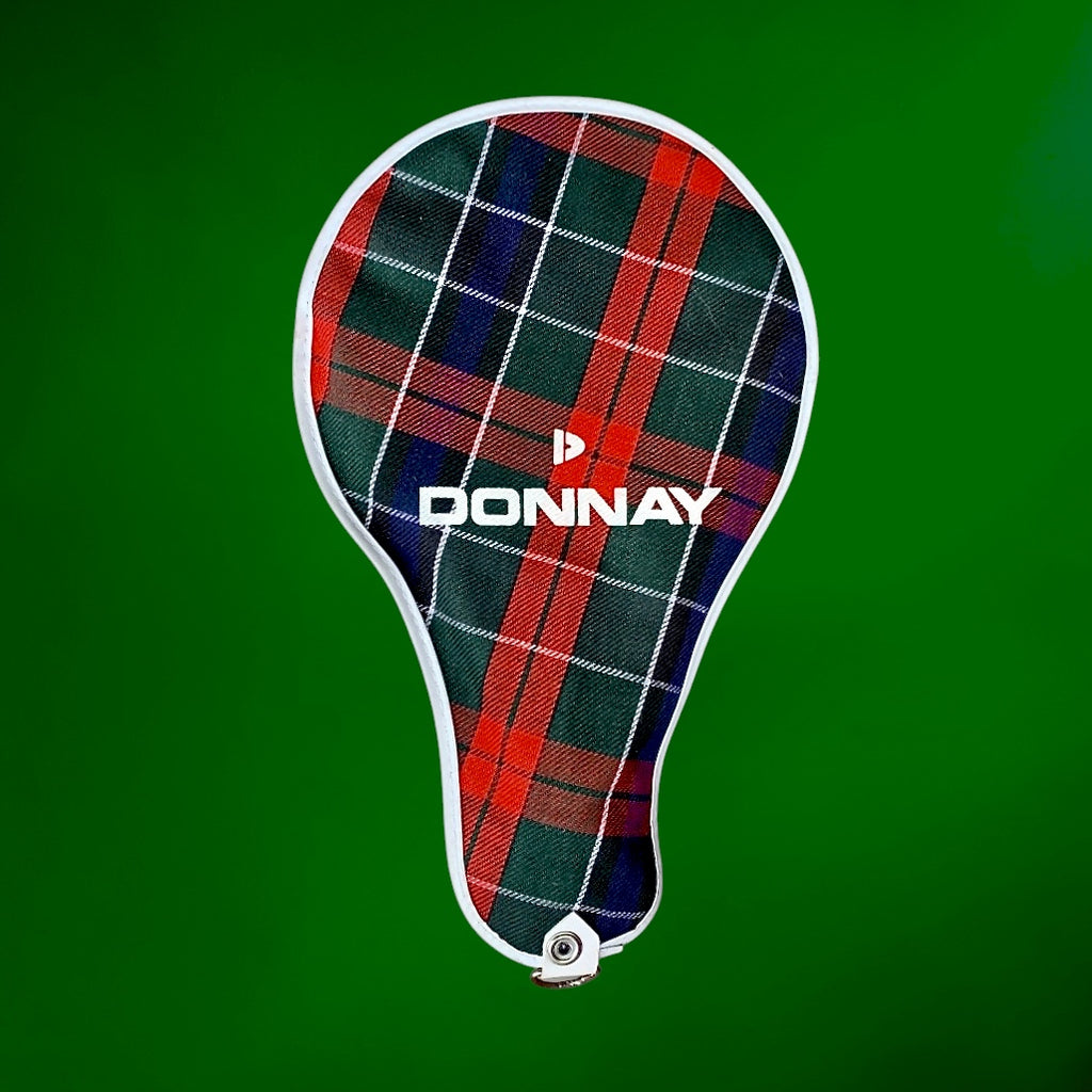Raquette de Tennis de Table Donnay Performance avec Housse Écossaise – Années 70