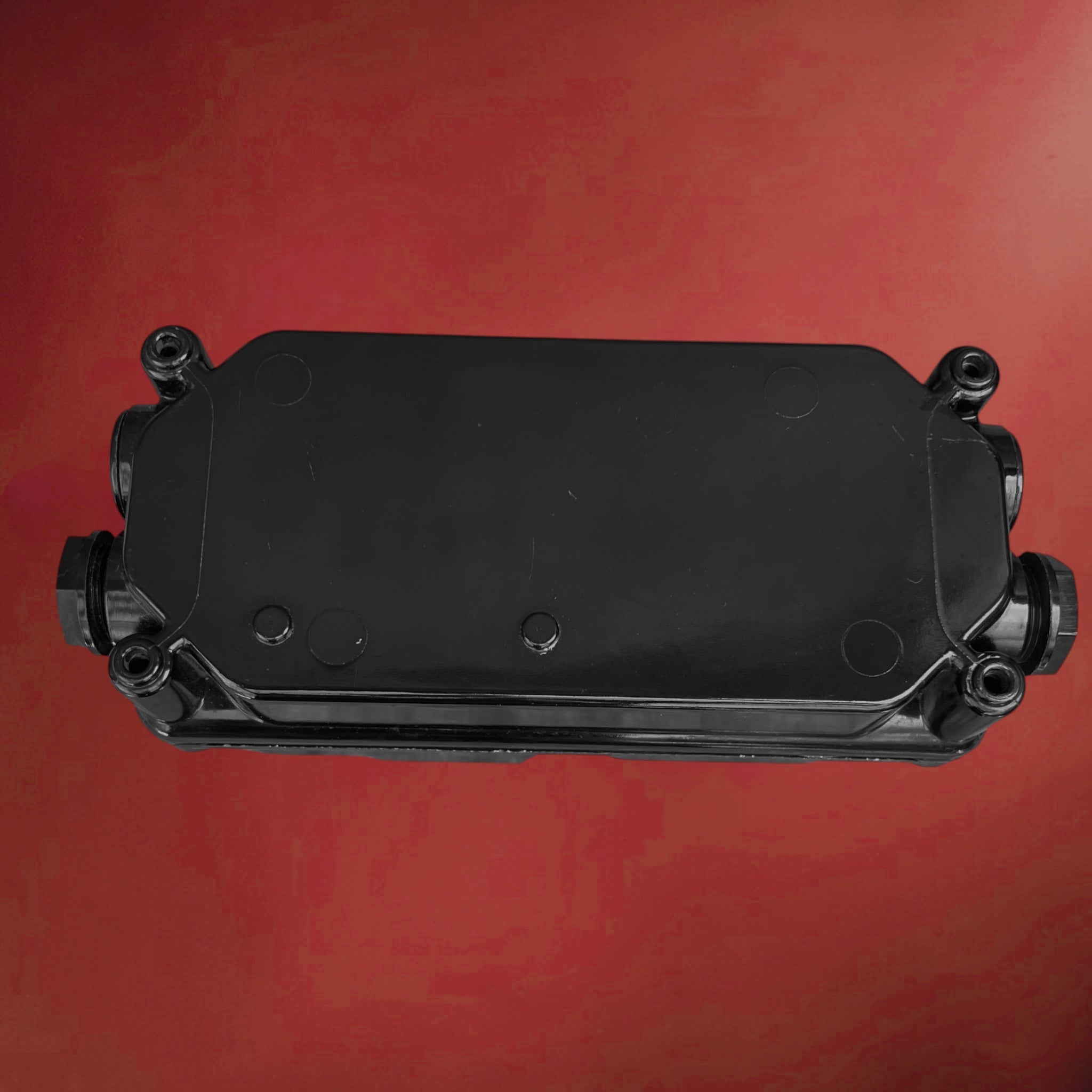 Ancien Coffret Électrique en Bakélite Noire avec Marquage VDE - Années 30-50