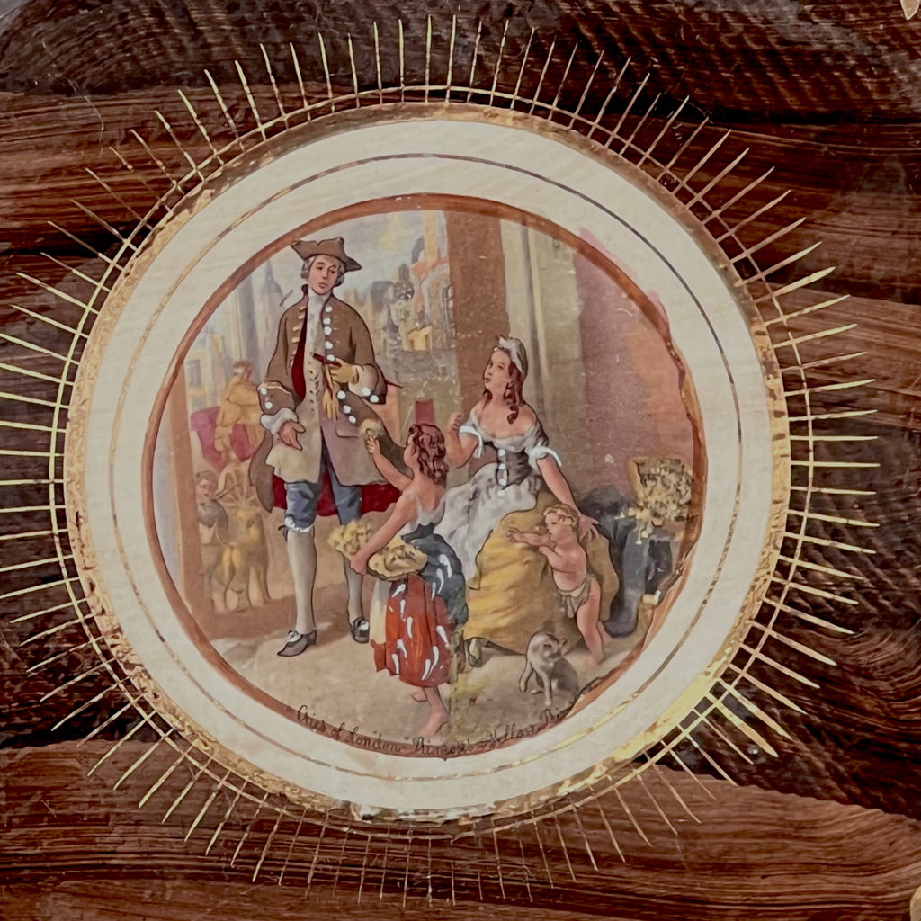 Grand Plateau En Faïence H. Bequet Quaregnon, Cries Of London – Années 60
