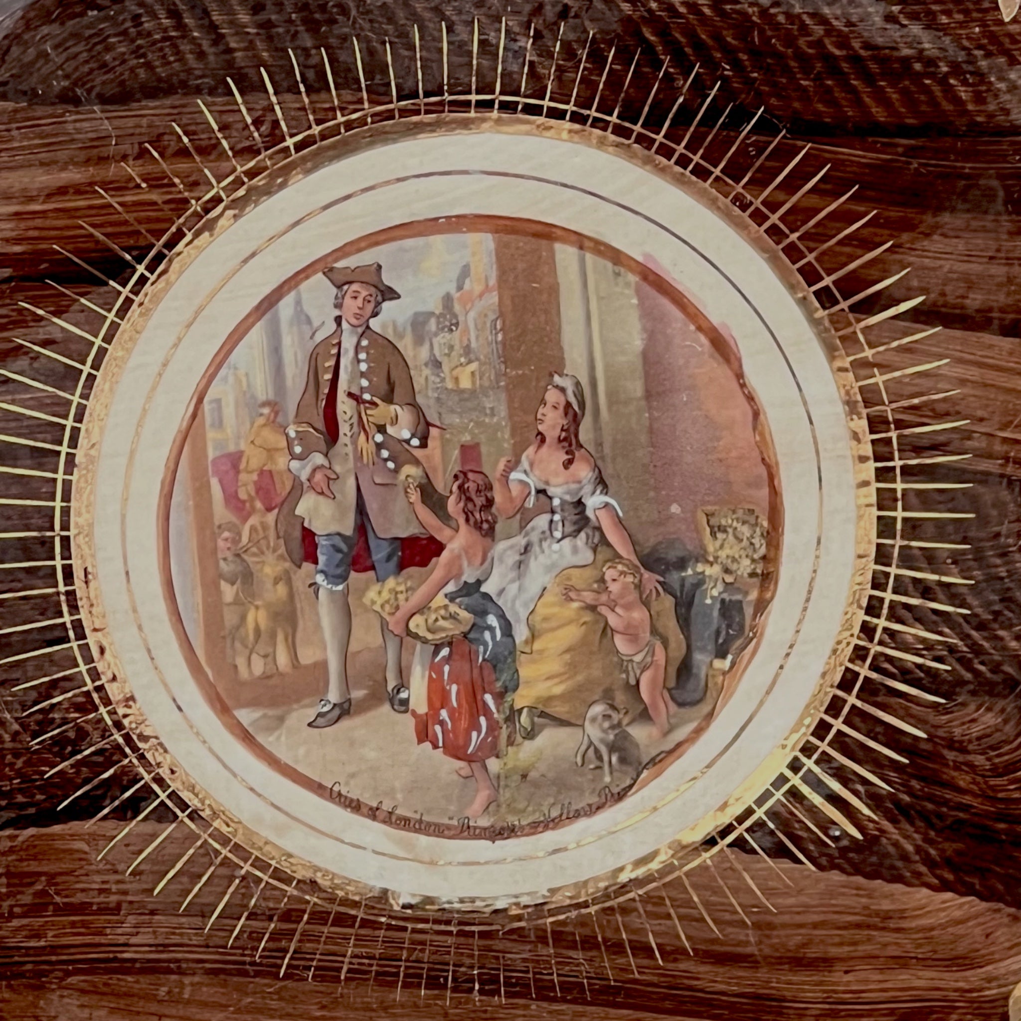 Grand Plateau En Faïence H. Bequet Quaregnon, Cries Of London – Années 60