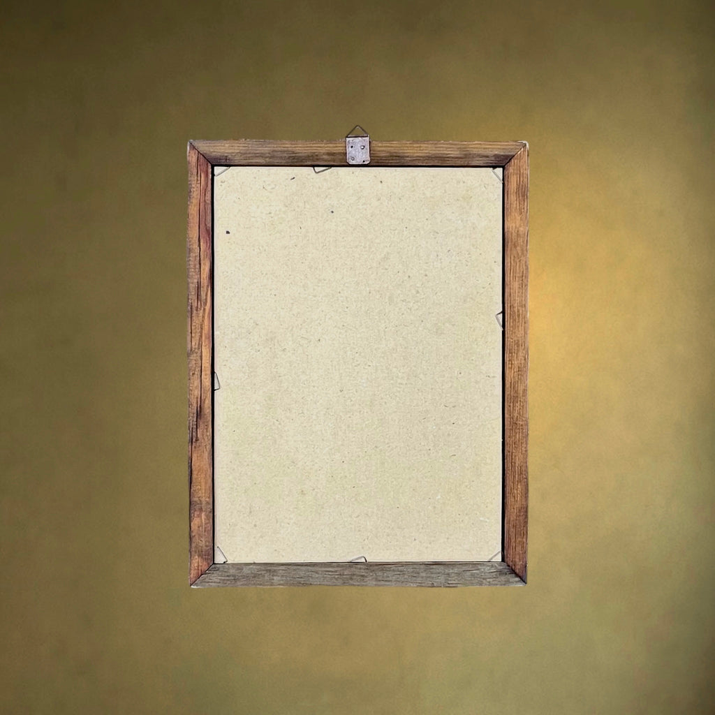 Miroir Publicitaire Martini Rossi Vermouth Encadrement Bois– Années 70