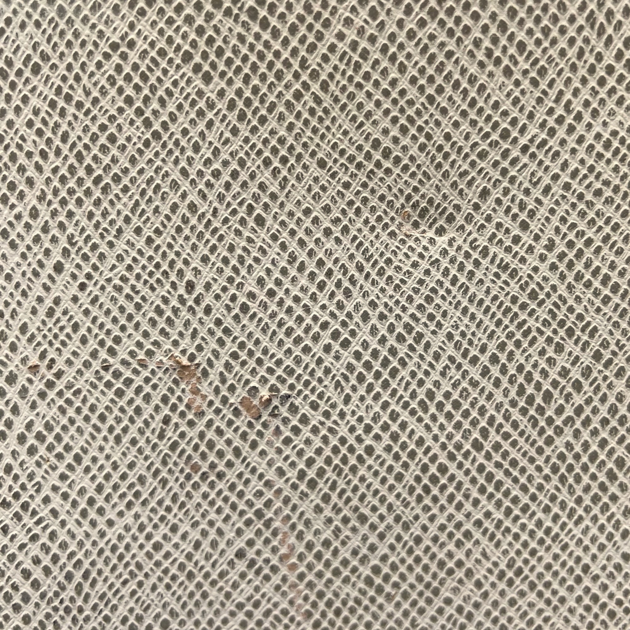Ancienne Grande Valise Rigide en Carton Gainé Crème Fermoirs Laiton et Clés – Années 50-60