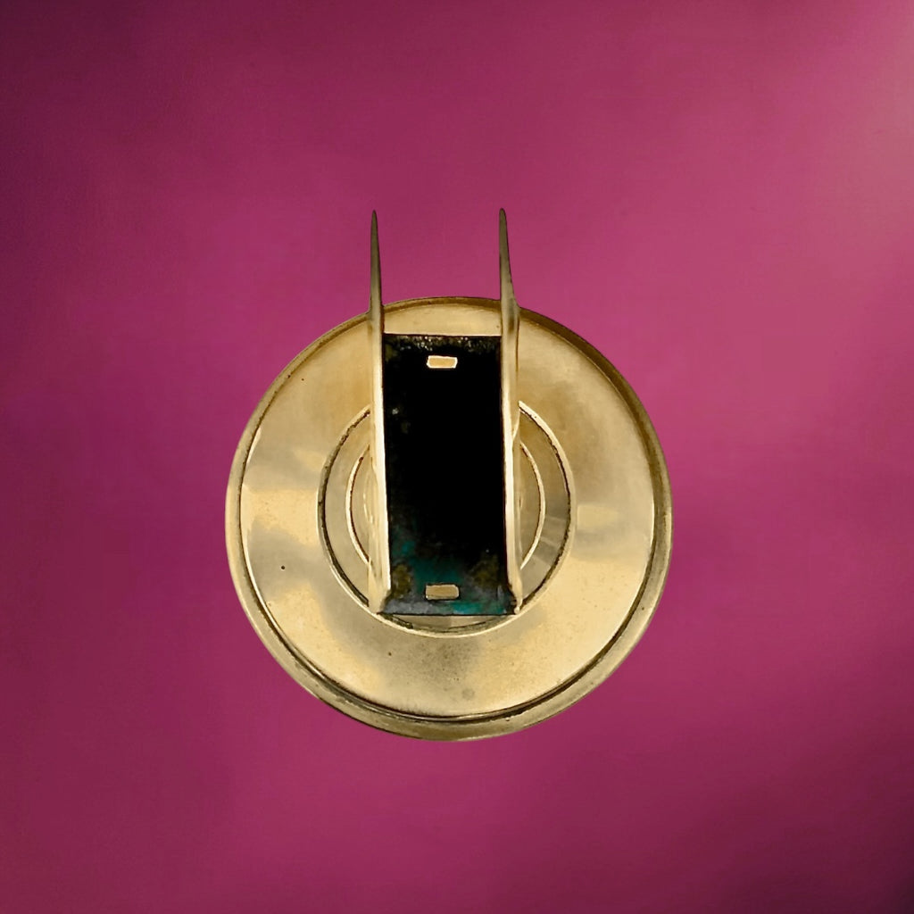 Ancien Présentoir à Boîte d’Allumettes en Laiton – Style Art Déco – Années 30 50
