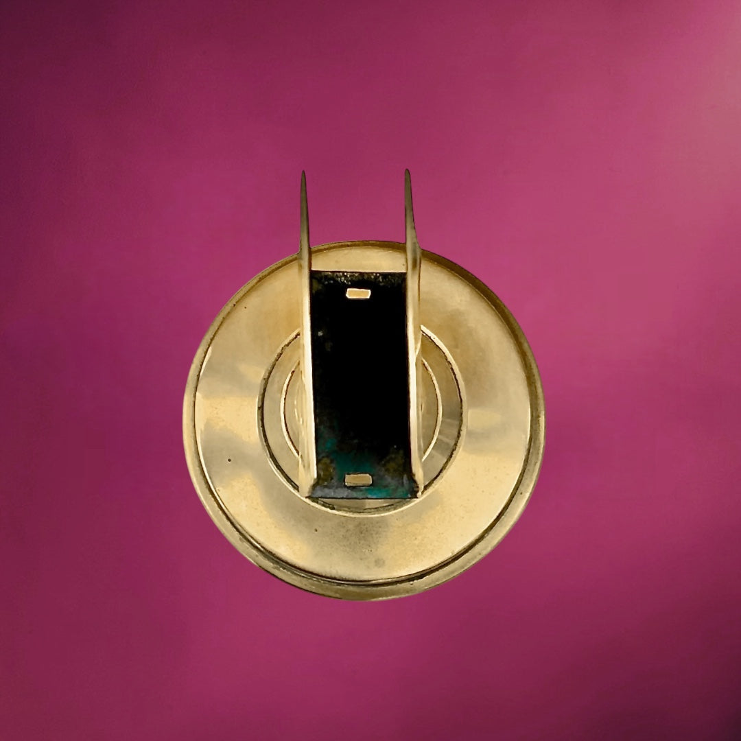 Ancien Présentoir à Boîte d’Allumettes en Laiton – Style Art Déco – Années 30 50