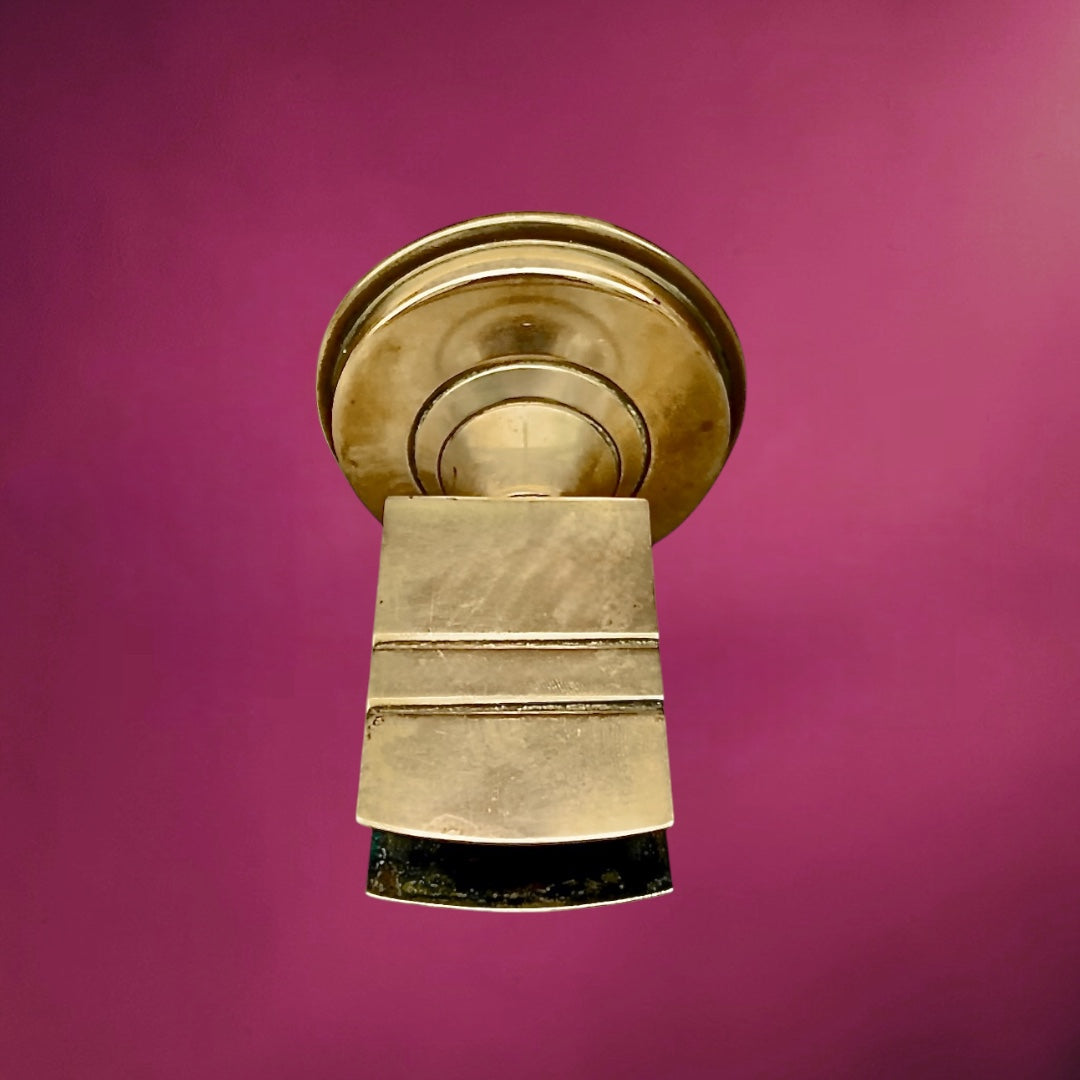 Ancien Présentoir à Boîte d’Allumettes en Laiton – Style Art Déco – Années 30 50