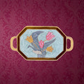 petit-plateau-laiton-cloisonne-decor-floral-emaille-annees60