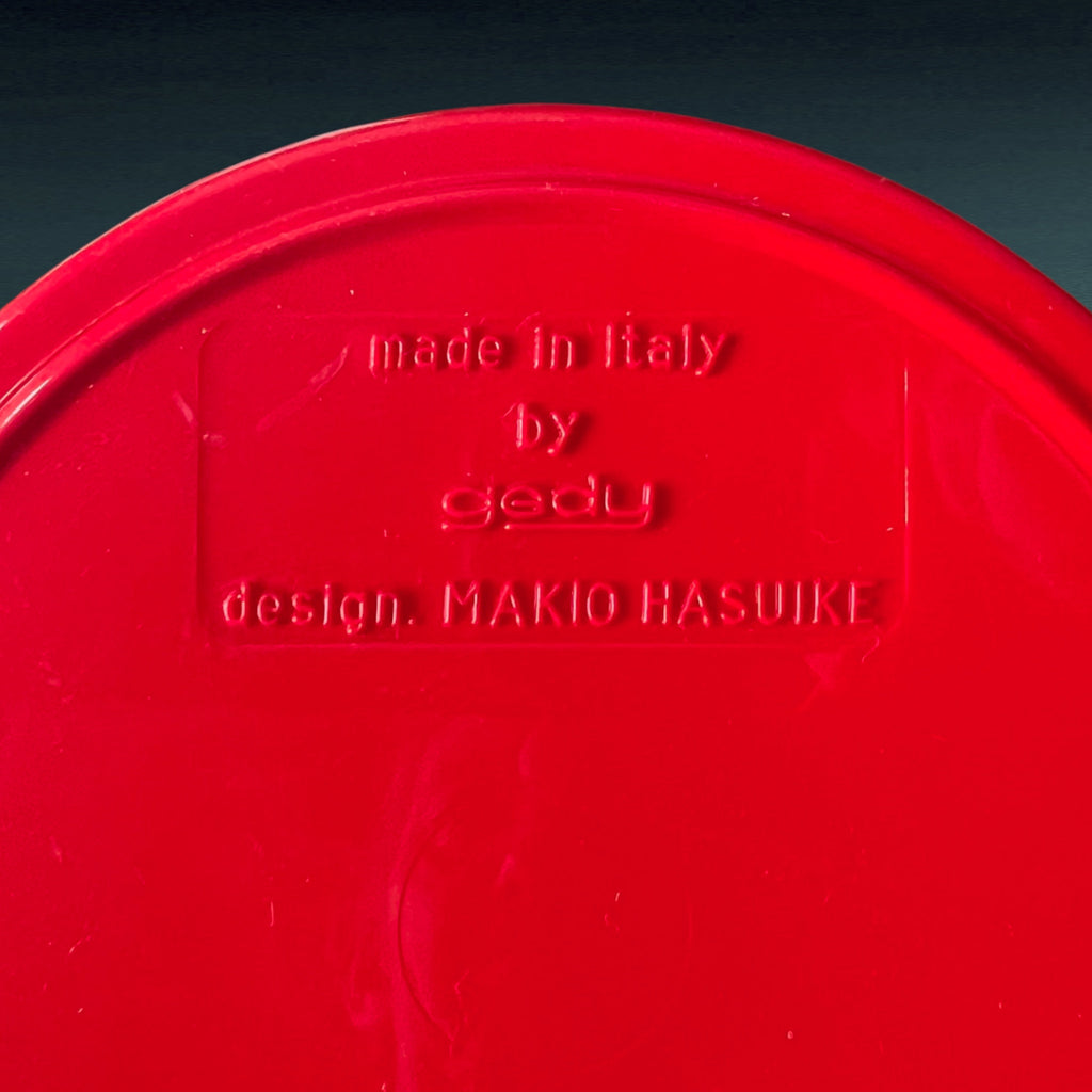 Duo d’Accessoires de Salle de Bain Gedy par Makio Hasuike Rouge – Années 70