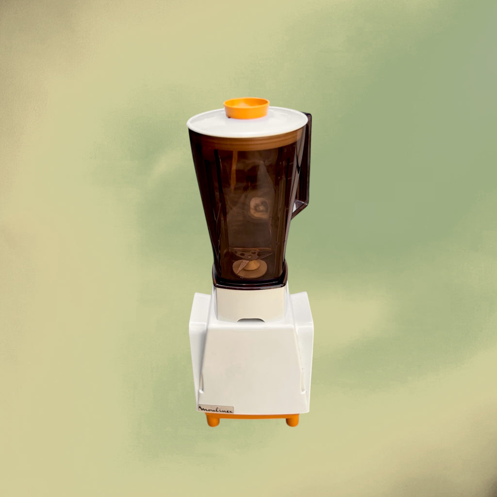 Blender Moulinex Mixer Blender 276 Orange et Marron – Années 70