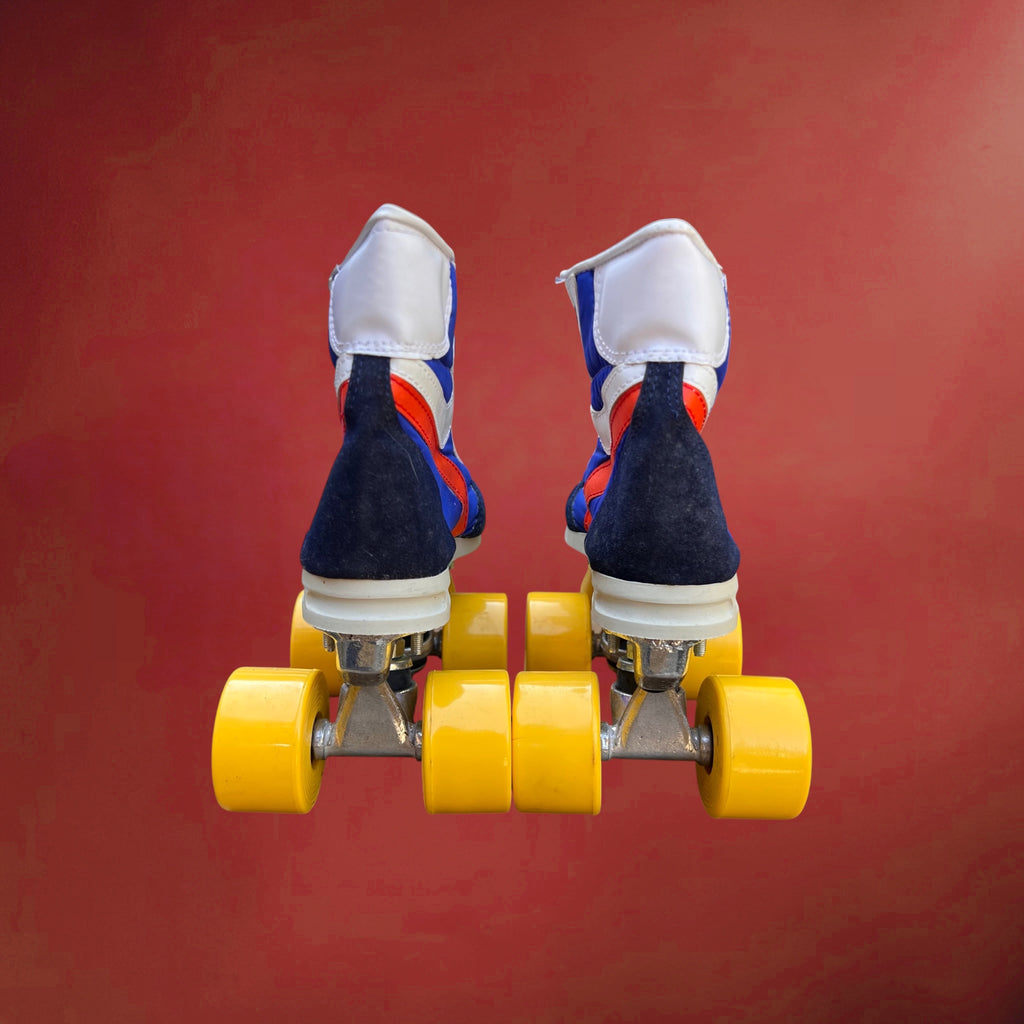 Patins à roulettes Skater pour enfant avec boîte d’origine – Années 1980