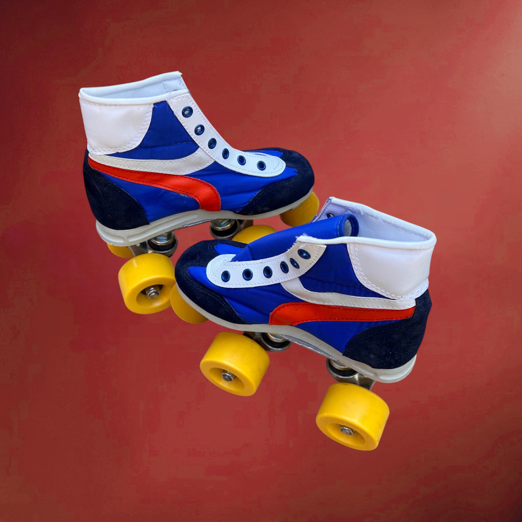 Patins à roulettes Skater pour enfant avec boîte d’origine – Années 1980
