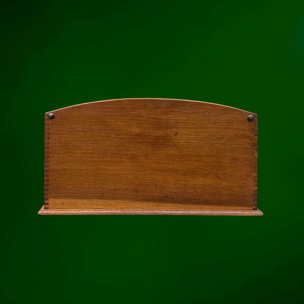 Ancien Grand Porte-Courrier de Bureau en Chêne Unis-France – Années 1920-1930