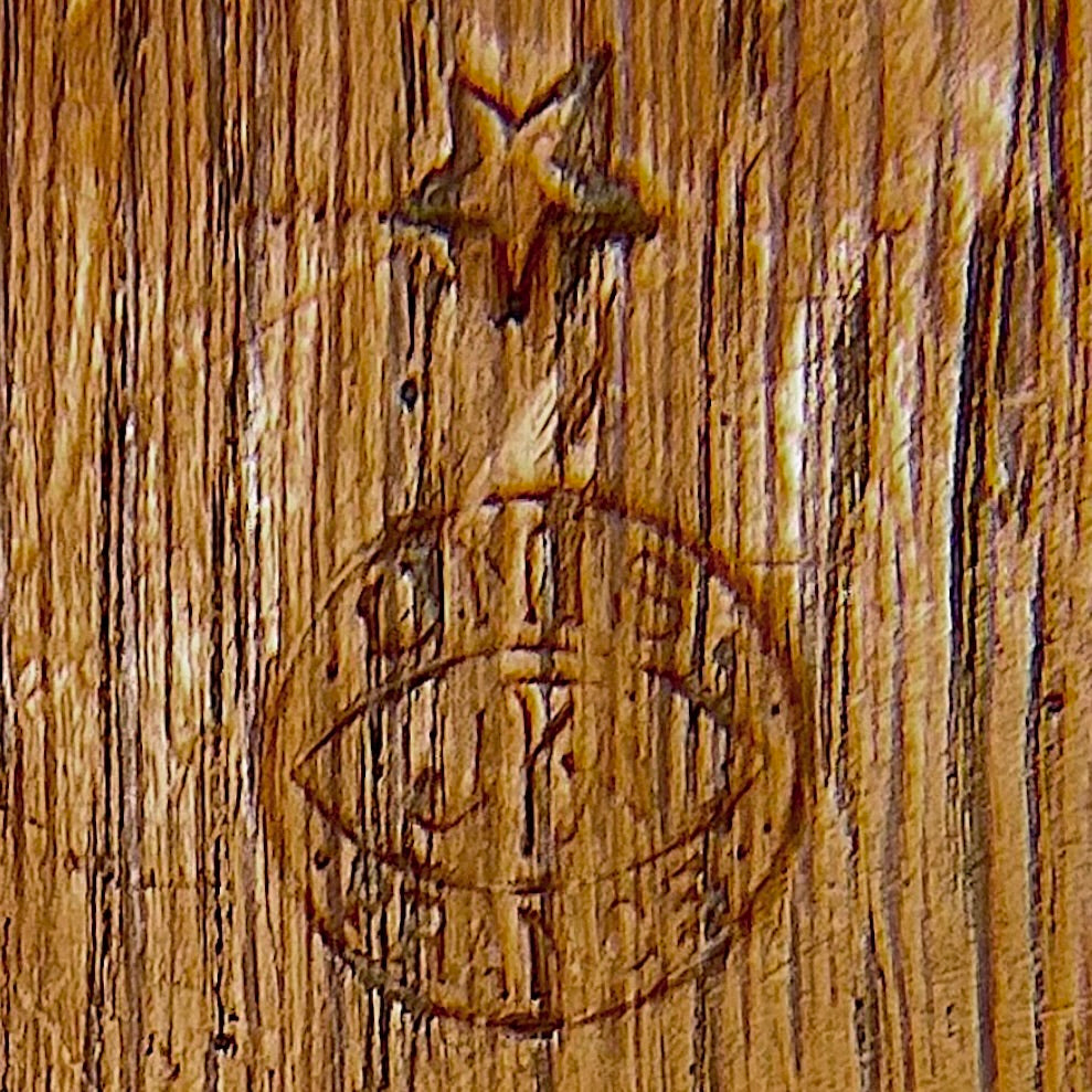 Ancien Grand Porte-Courrier de Bureau en Chêne Unis-France – Années 1920-1930