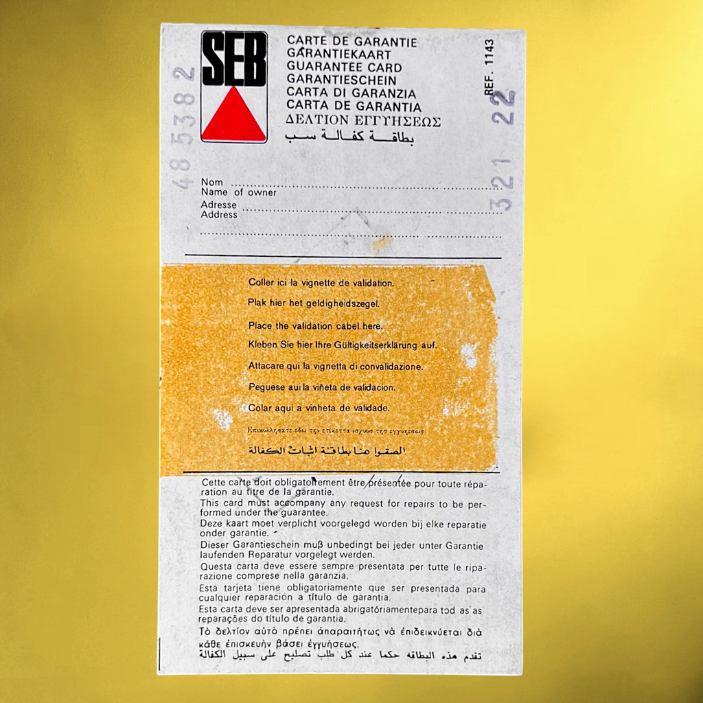 Sorbetière Électrique SEB 2 Parfums à Pales Escamotables – Années 1970