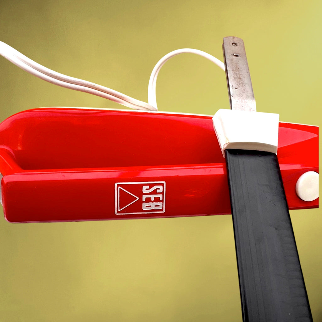 Super Couteau Électrique SEB Rouge avec Boîte et Notices – Années 1970
