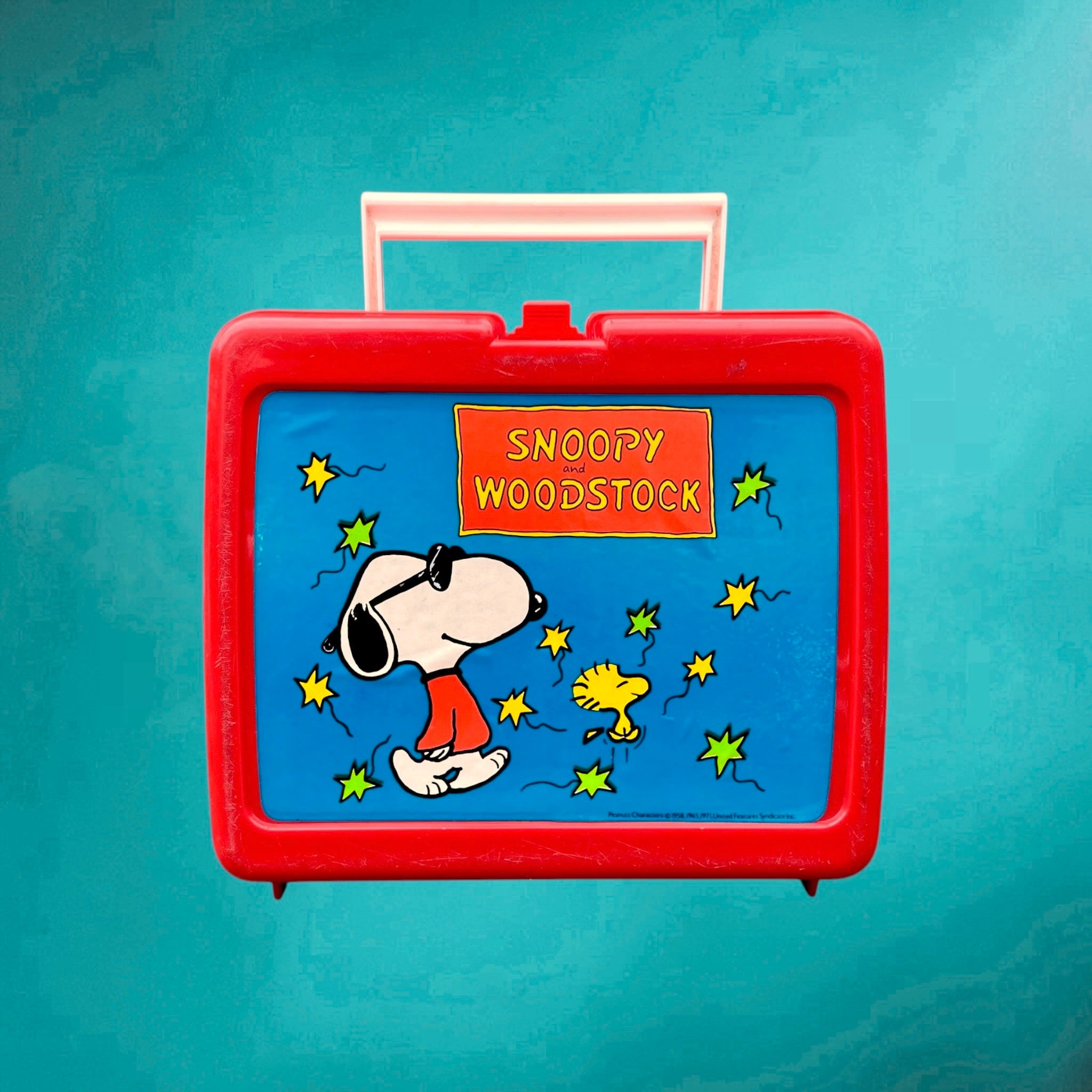 Boite Lunch Snoopy Woodstock Thermos Rouge