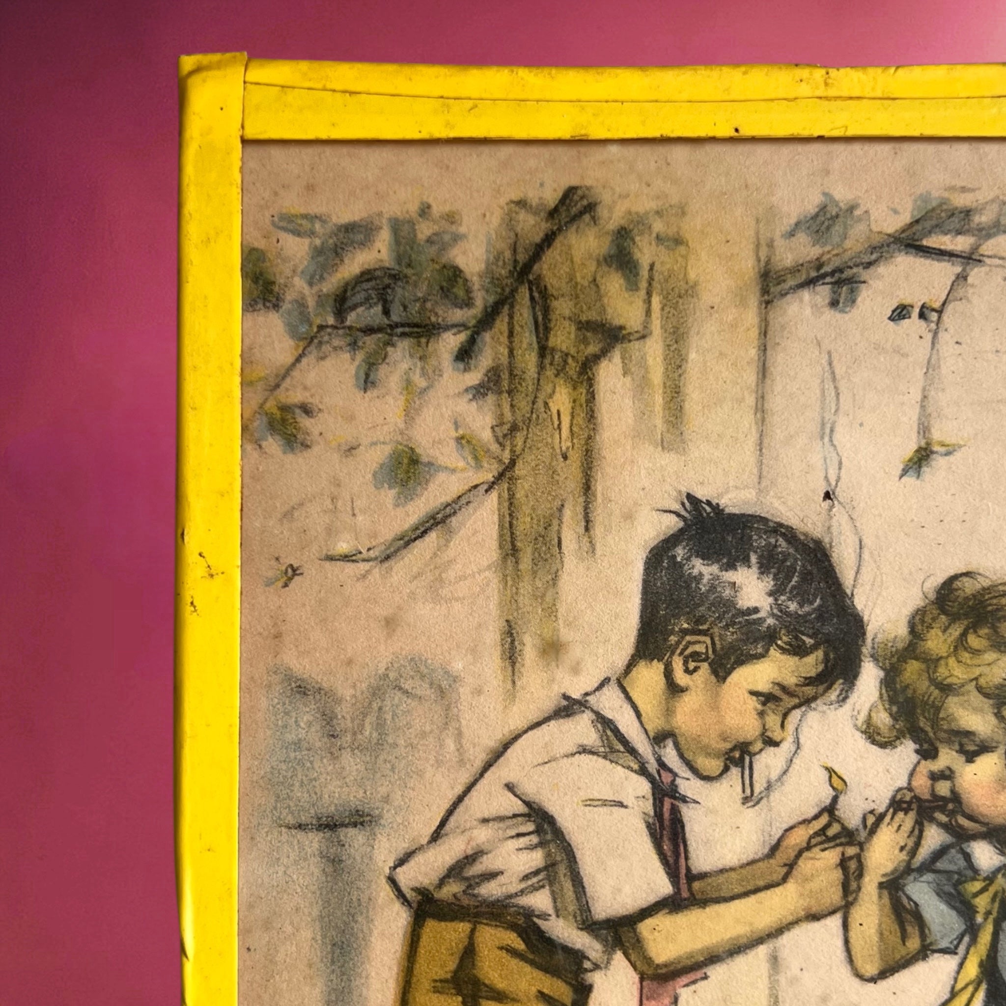 Lithographie Germaine Bouret « C’est bon quand c’est défendu ! » – Années 1940
